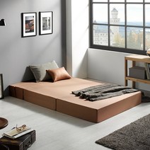 서광퍼니처 맥스 4단 접이식 매트리스 소파베드 고탄성스펀지 180T 일반형, 카푸치노