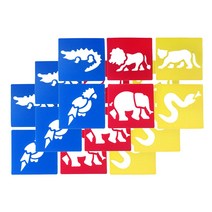 소형 스텐실판 6종 세트, 밀림, 3세트