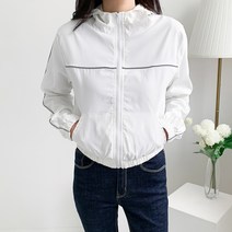 헤이진 크롭 후드 바람막이