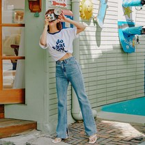 임블리 THX V NO 815 SLIT FLARE BOOTS DENIM