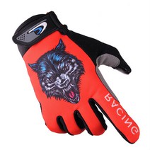 나야스타일 스포츠 바이크 장갑 양손 세트 CYYP-08-3, 레드