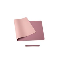 리틀린 양면 빅 키보드 마우스 패드 데스크 매트, 퍼플핑크