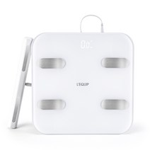 리큅 스마트 체성분 8극 체중계, White, LBS-HG6LCD
