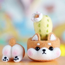 브로키 펠트 시바선인장 DIY 키트, 혼합색상, 1개