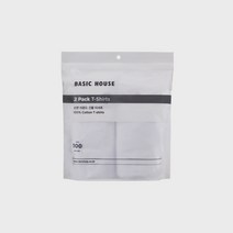 베이직하우스 순면 긴팔 티셔츠 LATS0103 2종 세트