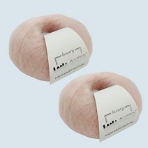 라나가또 모헤어 로얄 뜨개실 2p, 12921 핑크, 215m, 2개