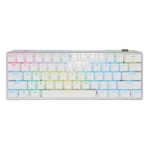 커세어 K70 PRO PBT 미니 핫스왑 게이밍 영문 적축 기계식 무선 키보드, RGP0127, 화이트, 텐키리스