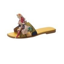 스타 프리 썸머 스카프 슬리퍼 힐