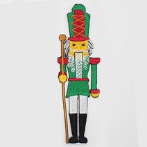 캐릭터 와펜 지팡이병정 35 x 110 mm, 그린, 1개