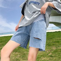 캐주얼 일자 데일리 임산부 청반바지