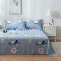 마켓A 굿나잇패턴 얇은 순면 침대시트, TYPE10