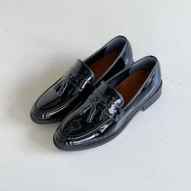 남성용 베른 태슬로퍼 3cm [블랙유광-280]