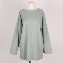 오키 여성용 모어 보트넥 박시 니트