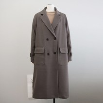 이얀 더블 버튼 카라 임산부 코트