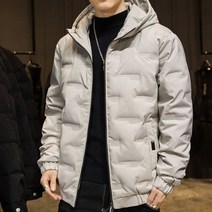 겟잇블루 남성용 플러스 벨벳 다운 재킷