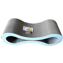 쩐이 고양이 뫼비우스 스크래처 대형 + 캣닢 20g, 하늘색 + 골지색, 1세트