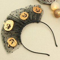 비단길 할로윈 귀여운 호박 머리띠