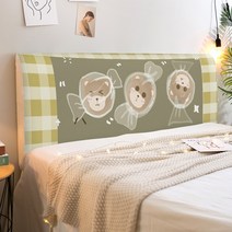 마켓에이 리틀베어 고탄성 침대헤드커버, 캔디