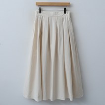 엔비룩 리뮤코튼 핀턱 스커트