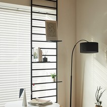 까사마루 매직 파티션 가벽 사다리 2400~2500mm, 1개, 블랙