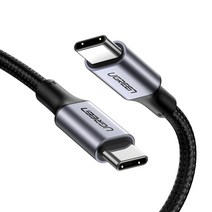 유그린 100W PD 지원 직조 C to C타입 고속충전케이블, 1m, 혼합색상