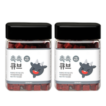 뽀시래기 촉촉큐브 강아지 간식 180g, 흑염소, 2개