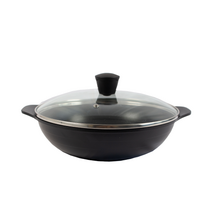 셰프웨이 인덕션 IH 펠리체 양수웍 + 유리뚜껑 세트, 지름 28cm, 1세트