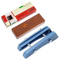 BRT 600방 숫돌 + 플라스틱 숫돌 받침대 랜덤발송 세트, 1세트