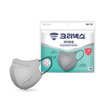크리넥스 라이트핏 마스크 대형 KF94, 라이트그레이, 1개, 17개입