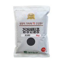 대한농산 검정렌틸콩, 1개, 4kg