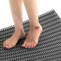 컴포리빙 욕실 미끄럼방지매트 사각 120 x 100 cm, 1개, 그레이