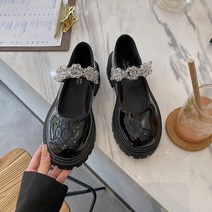 여성용 비즈 플랫폼 메리제인 단화 GH14_RD_1706