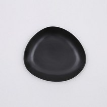 오체어스 조약돌 평접시 2p, 블랙, 2개