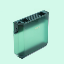 보그라 벽걸이 부착식 주방 물빠짐 분리세척 칼꽂이, 그린, 1개