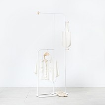 하우스레시피 바인 올데이 더블형 스탠드 행거, 화이트