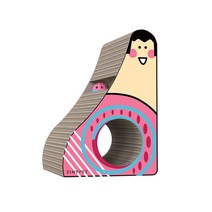 그림 삼각형 골판지 스크래치 고양이 장난감 RD_1631, 소녀, 1개