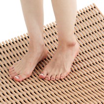 컴포리빙 욕실 미끄럼방지매트 고급 120 x 50cm, 우드, 1개