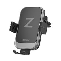 [플립4차량용거치대] 지트론 차량용 휴대폰 고속 무선 충전 거치대 ZTWC-300A, 블랙