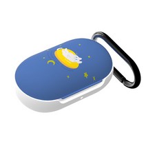 별다섯 EASYSSOK 디자인 심플큐트 하드 갤럭시버즈 버즈플러스 케이스, 은하수