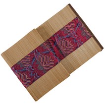 대나무 티 매트 테이블러너, 02 빨간색, 30 x 300 cm