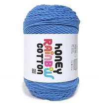 니뜨 허니 레인보우 코튼 뜨개실 100g, 348 블루베리, 1개