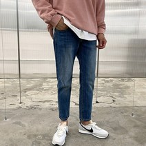 머시따 남성용 누구나 데미지 워싱 청바지