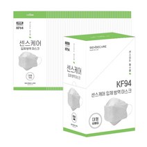 센스케어 입체 방역마스크 KF94 화이트, 1개, 50개입