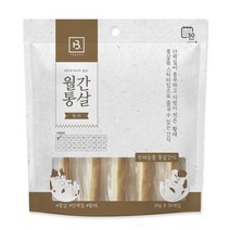 브리더랩 반려동물 월간통살 황태 스틱타입 간식 20g x 30p, 1개, 닭가슴살   황태 혼합맛