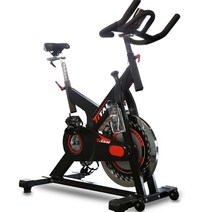 타이탄 클럽형 스핀바이크 스피닝 실내자전거 방문설치, KH-7300, 블랙