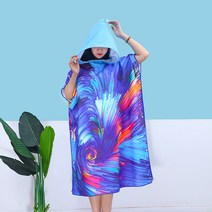 성인용 입는 망토 비치타올 900 x 1100 x 400 mm, 11 화려한, 1개