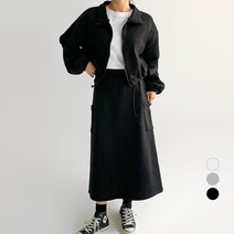 바블링브룩 여성용 기모 집업 + 스커트 세트