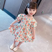 베베니즈 여아용 플라워패턴 밴딩 원피스
