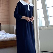 보리맘 단정한 카라 루즈핏 원피스 임부복 a755