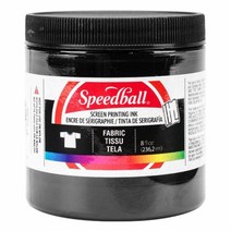 스피드볼 패브릭 실크스크린 잉크, Black, 236.2ml